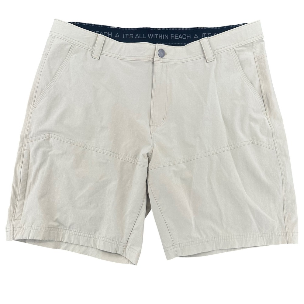 Ascend Mens Tan Performance Hiking Shorts Size 40 Khaki Outdoor Lightweight